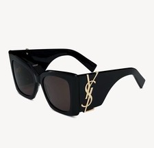 Saint Laurent SL M119 BLAZE-001 Women's Oversized Black Sunglasses