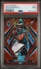 Saquon Barkley Eagles 2024 Panini Phoenix Fire Burst 318/350 #128 PSA 9 Mint