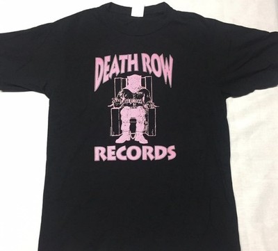 Death Row Records Officially Licensed Logo T Shirt Black Size S Small