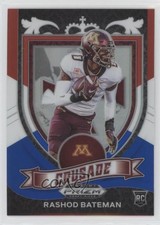 2021 Panini Prizm Draft Picks Crusade Red White & Blue Rashod Bateman #166 0b32