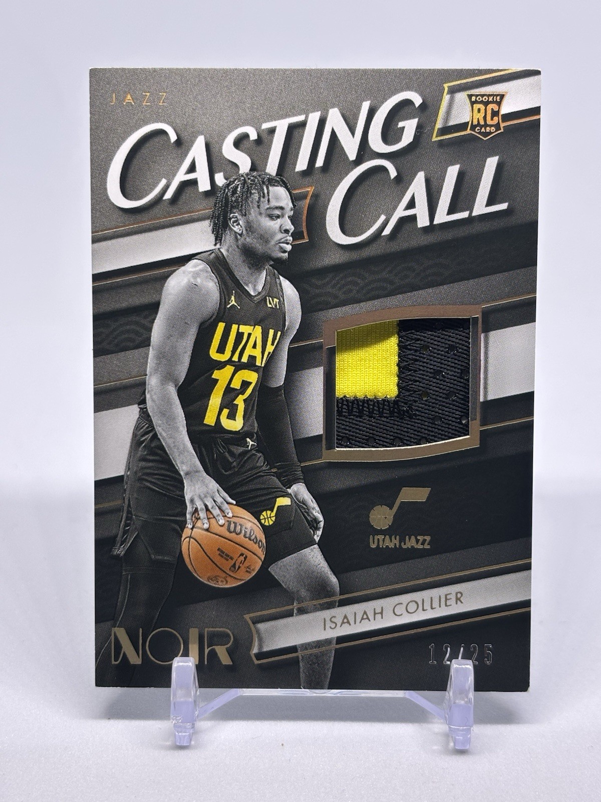 2024-25 Panini Noir Casting Call  Isaiah Collier #CCM-27 Holo Gold /25