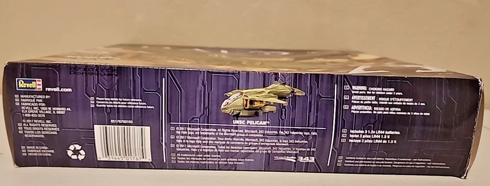 Revell Snaptite Halo UNSC Pelican  Kit # 85-1767 Open Box Complete Kit - Image 2 of 4