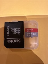 SANDISK Ultra micro SD Card + Adapter 256GB, Up to 150MB/s Read Speeds UHS-I,