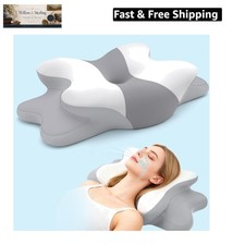 Sleep Apnea Pillow with Neck Pain Snoring Relief -Orthopedic Cervical Pillo...