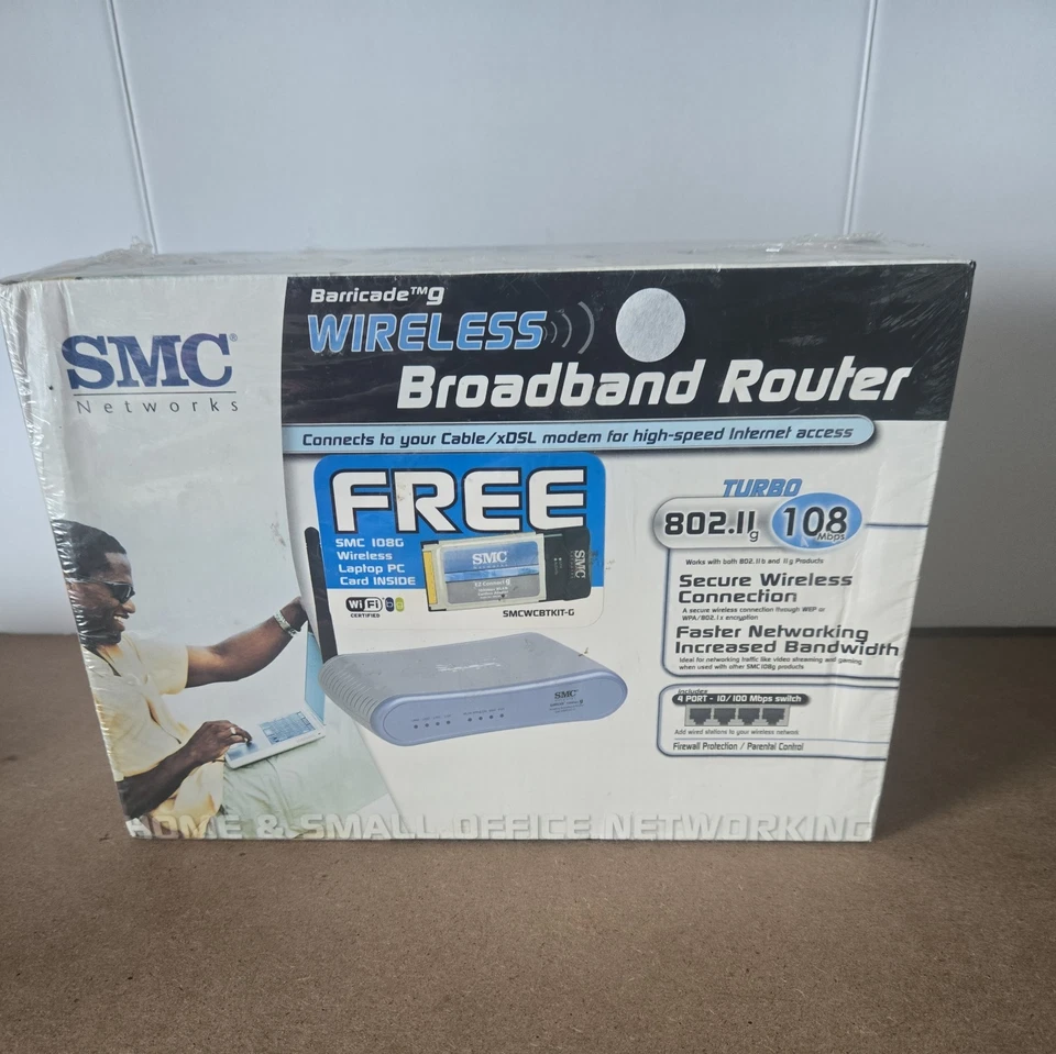 Broadband Router SMC SMCWBR14-G2 Barricade G 802.11g,108 Mbps Wireless Cable/DSL - Image 2 of 4