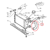HüLle Flexibel HeizköRper Fiat Marea - Bravo Original 46405739