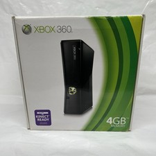 Microsoft Xbox 360 S Gaming Console 4GB - Black Complete In Box