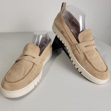 Vionic Uptown Sand Tan Suede Slip-On Comfort Loafer Women's US Size 11 Wide