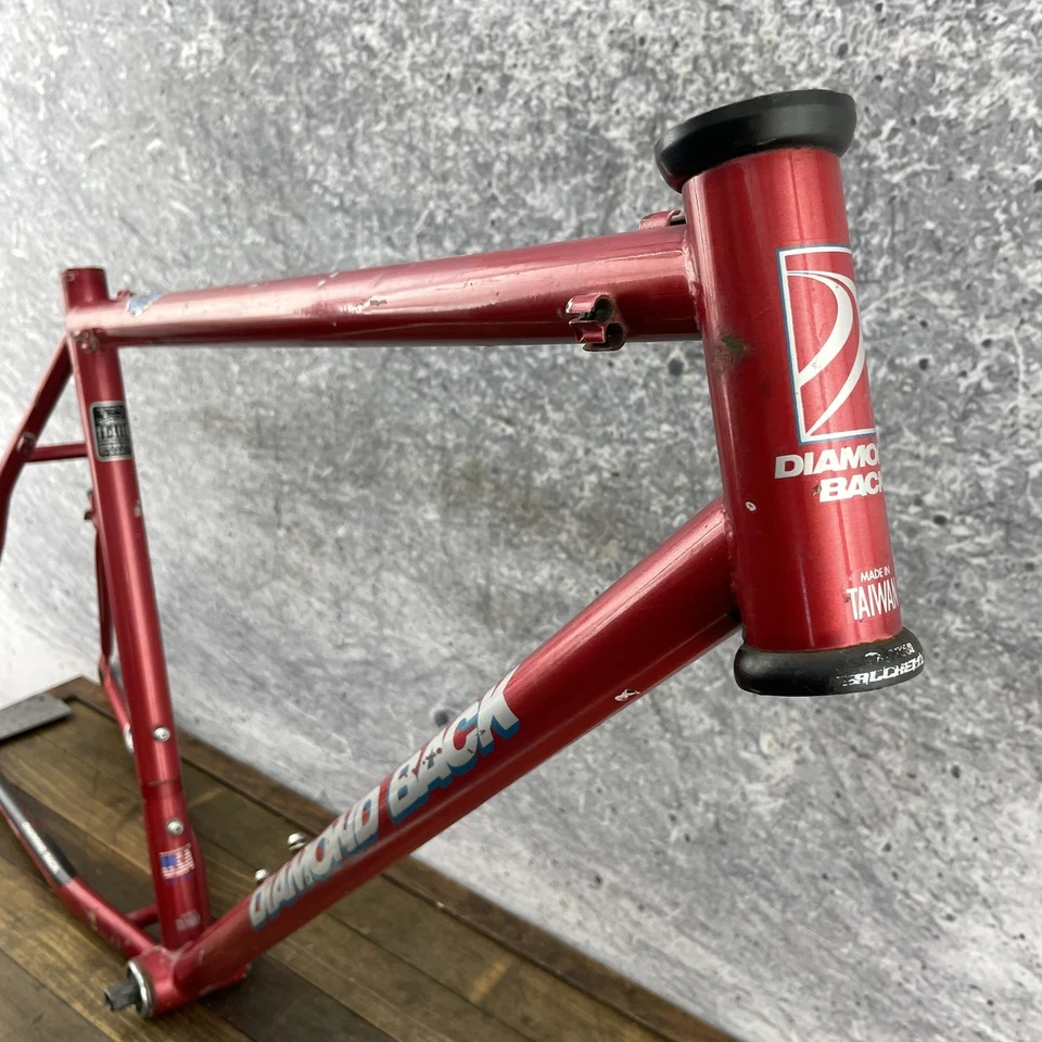 Vintage Diamond Back TT-Lite Chromoly MTB Frame 18in CRMO Steel Red 90s Cafe 135 - Image 2 of 4