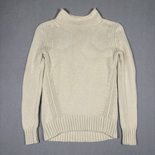 Vintage J. Crew Always Roll Neck Womens XXSmall Oarsman Cotton Fisherman Sweater