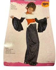 Vampiretta Vampire Girls Size Medium 8-10 Halloween Complete Costume NIP 