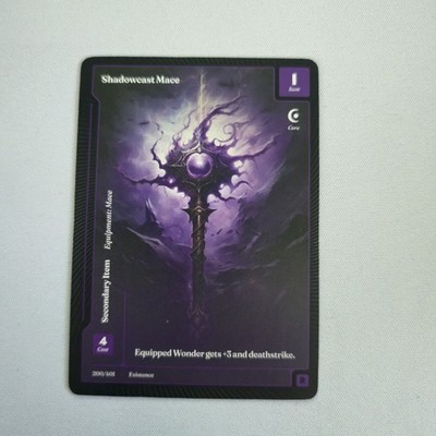 Wonders of the First 2025 - PAPER RARE - Shadowcast Mace 200/401 TCG