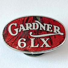 Vintage Gardner 6LX Diesel Engine Enamel Buttonhole Badge Lorry Truck Bus