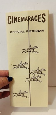 Horse Racing Cinema 1960 Official Racing Program For Pun Lovers !! Unique #E1