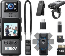 BOBLOV A23 Mini Body Camera 1080P Pocket Video Camera Audio Loop Recording 64GB