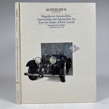 Sotheby's Magnificent Automobiles Estate of Rick Carroll 1992 with Ephemera