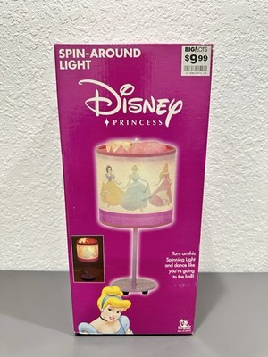 Vintage Disney Princess Spin- Around Light Desk Lamp - Toy Island - NOS READ DES