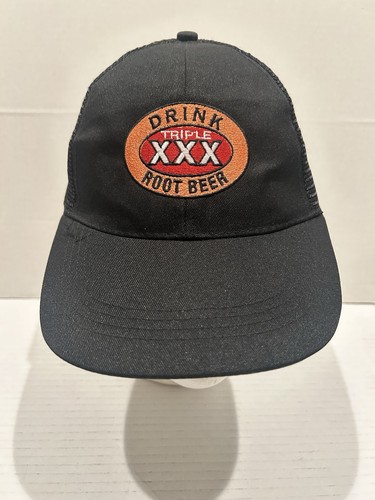 Vintage Triple XXX Drink Root Beer Mesh Trucker Hat Cap