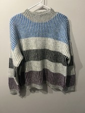 Liz Claiborne blue striped sweater Size XL