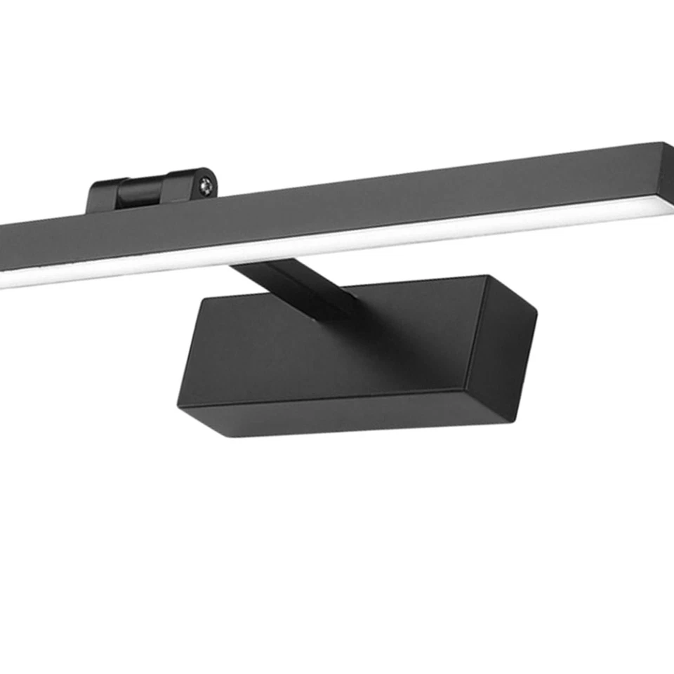 Luz LED Tocador Baño Iluminación 40cm 9W Negro Blanco Luz Foto 2 de 4