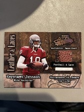 2002 Playoff Absolute Memorabilia Football & Lace /50 Keyshawn Johnson #LL-27
