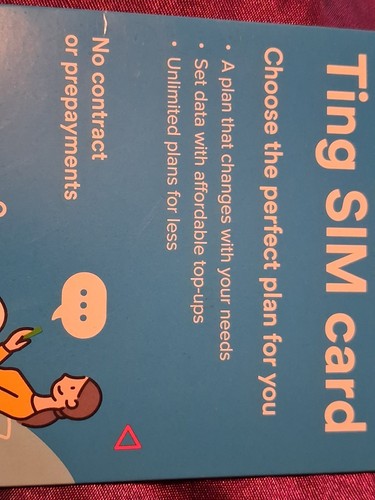 CARTE SIM Kit de Démarrage pour Ting Mobile 5G LTE Forfait Prépayé Sans Contrat BYOD avec 30€ - Photo 6 sur 6