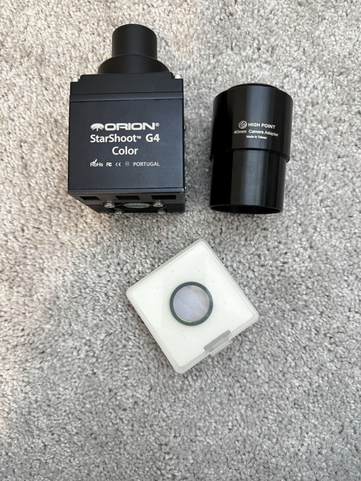 Orion StarShoot G4 Color Deep Space Imaging Camera Optolong 1.25” L-Pro Filter