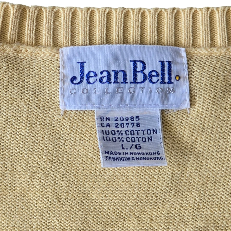 Chaleco de golf vintage Jean talla GRANDE Bell para mujer amarillo palos de golf para golfistas Foto 4 de 4