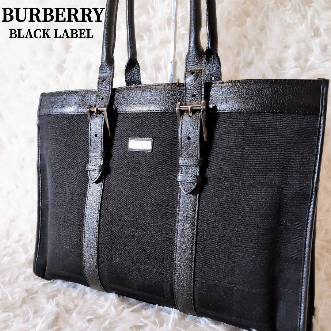 Burberry Black Label Business Bag Shadow Check A4 Available Men
