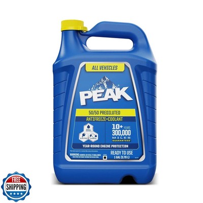 PEAK All Vehicles 50/50 Prediluted Antifreeze and Coolant for All Engine Cool