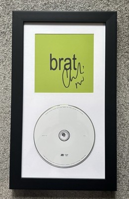 Charli XCX BRAT Signed | CD Framed Display Autographed Insert Music Memorabilia