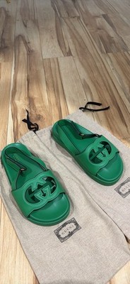 Gucci Women's Perforated Platform Sandals Size 39 US 8