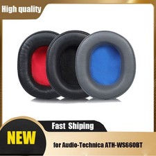 Ear Pads Cushion for Audio-Technica ATH-WS660BT Headphones Replacement Earmuffs
