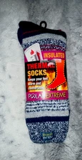 New!! Woman's Navy Insulated THERMAL SOCKS sz One Size  NWT