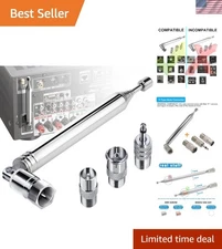 Brass Copper FM Radio Antenna, 75 Ohm for Superior Reception in Compact Design