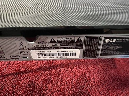 LG BPM35 WiFi Vapore Blu-ray Disc/DVD HDMI Lettore Telecomando TESTATO #6 - Foto 12 di 13