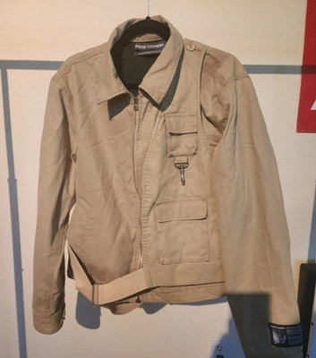 Reese Cooper Tan Removable Vested Belted Cotton Men s Work Jacket, Size Medium M