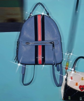 (used) COACH Jordyn Backpack w/ Varsity Stripe | Excellent Condition    