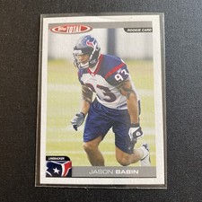 2004 Topps Total #369 Jason Babin RC Rookie Card Houston Texans. rookie card picture