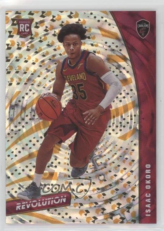 2020-21 Panini Revolution Rookies Fractal Isaac Okoro #142 02v3