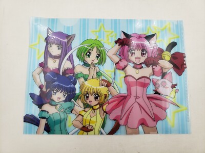 Anime Tokyo Mew Mew Ichigo Zakuro Retatsu Mint Clear File A Japan