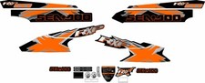 SEADOO RXP X 500 2008 Graphics / Decal / Sticker Kit Custom Black & Orange