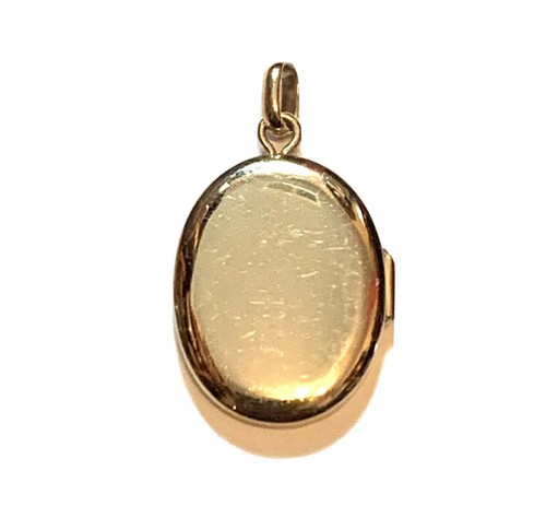14K Yellow Gold 585 Locket Pendant 