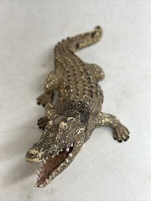 2007 Schleich AM Limes 69 D-73527 7''  Crocodile Alligator Figure VG PVC Reptile