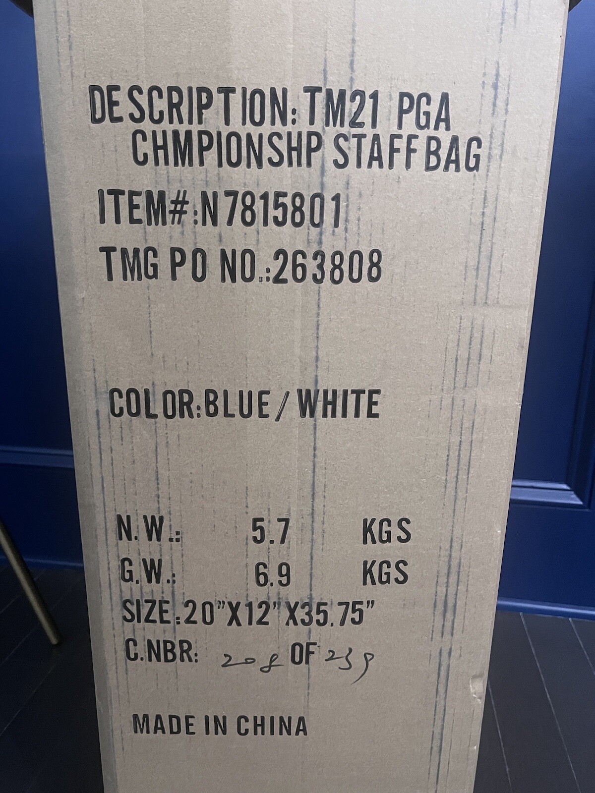 taylormade sim2 Light Blue Tour Bag