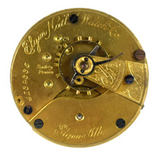 Vintage Elgin Grade 73 18s 7J OF Pocket Watch Movement lot.ws