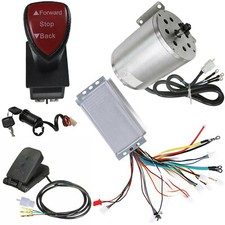 1800W 48V Brushless Electric Motor Kit Controller Pedal E-Bike Go Kart ATV Quad
