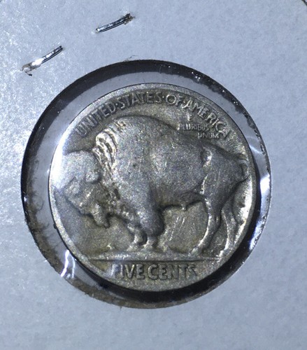 BUFFALO 5c 1919 VG 2 1/2 FEATHERS ERROR KM 134 - Picture 3 of 3