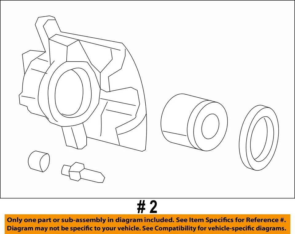Componentes de freno de suspensión trasera CHRYSLER OEM 07-18 Liberty 68003778AA Foto 2 de 2