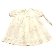 Vintage 1980s Sweet Treats White Lace Dress Girls 4T USA Made Cottagecore
